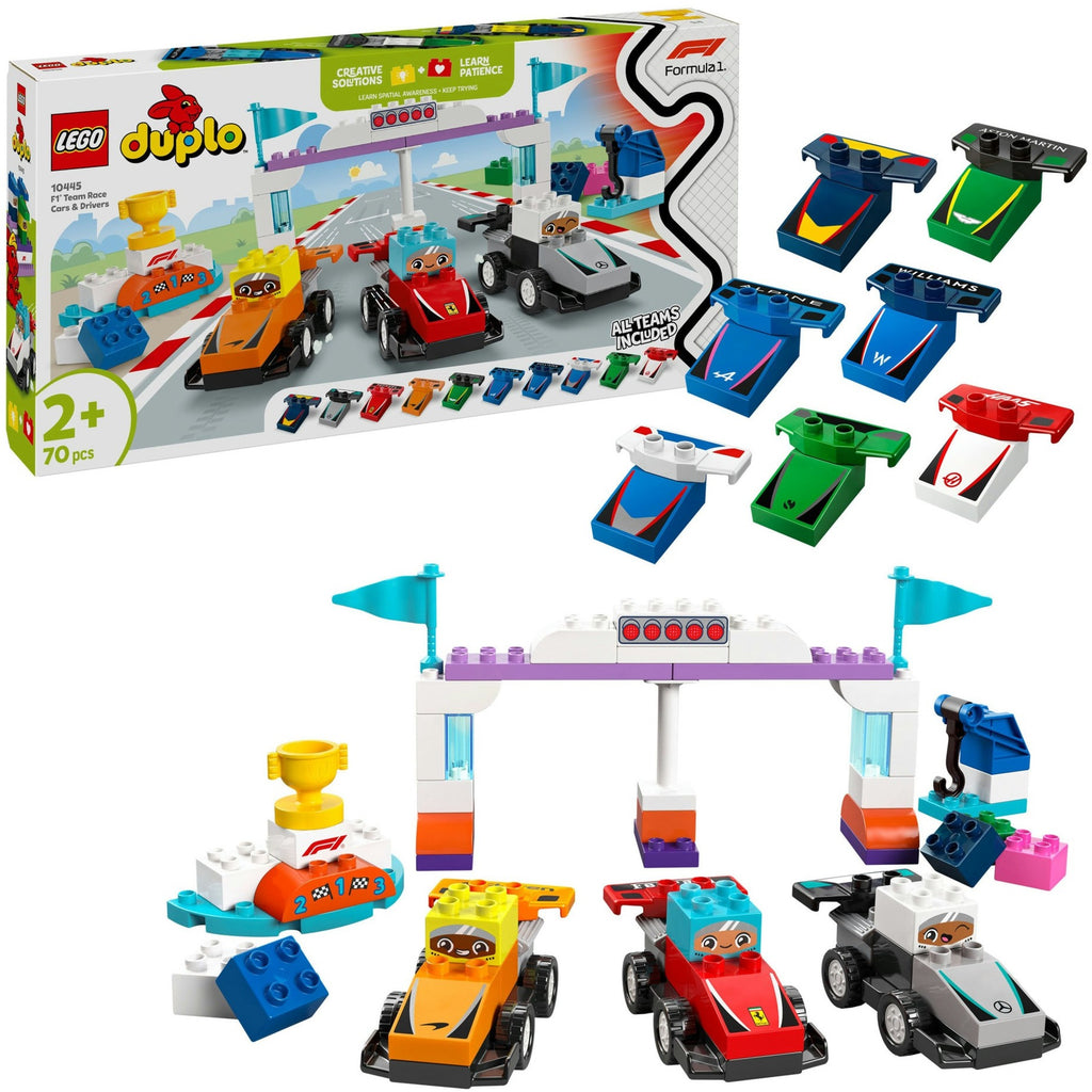 LEGO Duplo Stadt 10445 Formel-1-Team Rennwagen und Fahrer