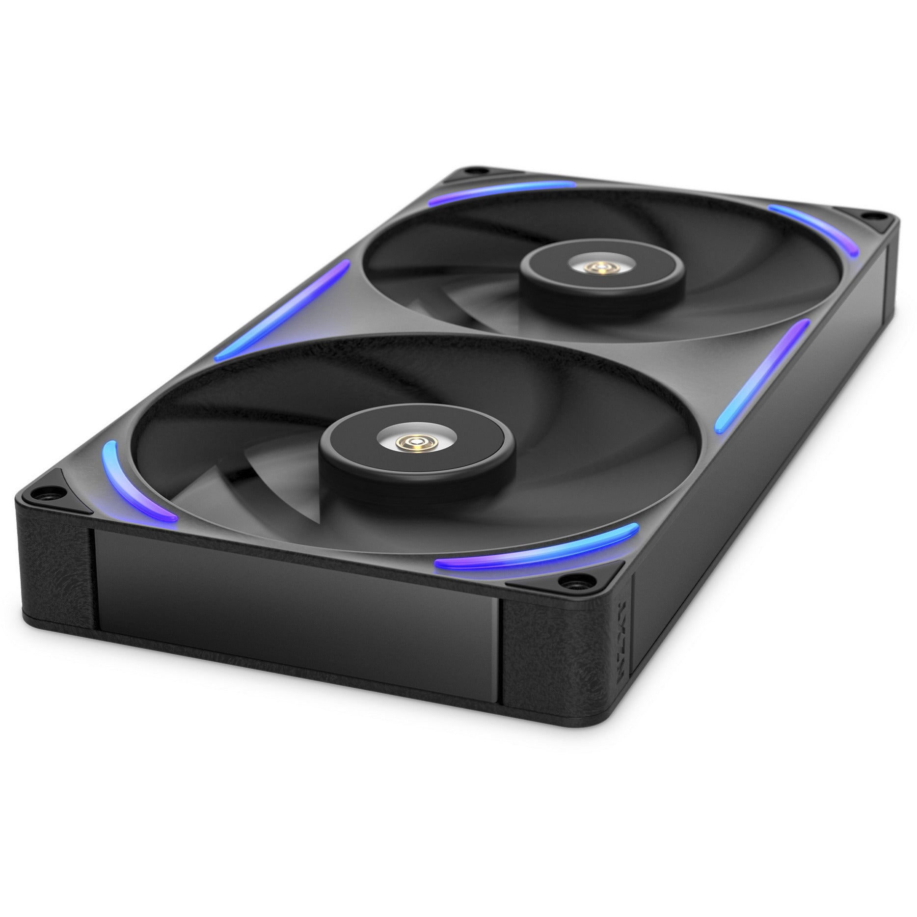 Nzxt performance fan f280x rgb case fans (zwart, 2 stuks, 280 x 140 x 30 mm, pwm)