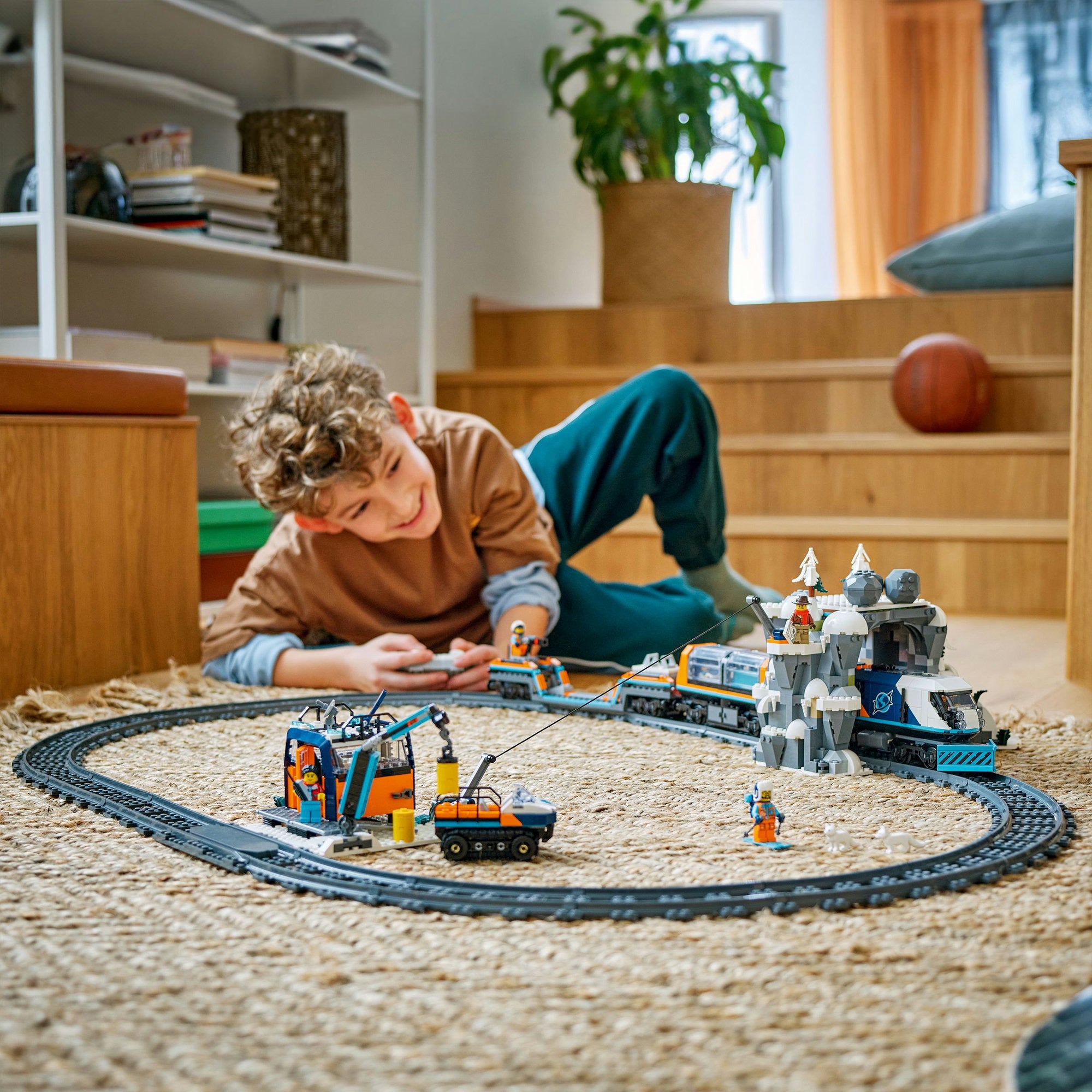 Lego city 60470 onderzoekstrein op de noordpool