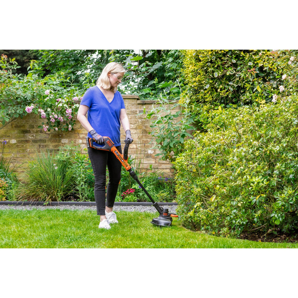 Black+decker 18v afs grastrimmer zonder accu (zwart oranje, 28 cm, accu en oplader niet inbegrepen)