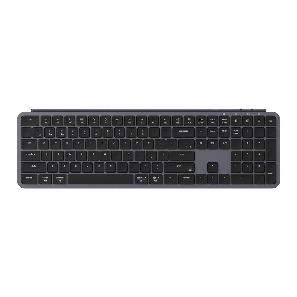 Keychron b6 pro-k1, toetsenbord (zwart, us lay-out, scissor switches, abs, 2.4 ghz | bluetooth 5.2 | usb-c)