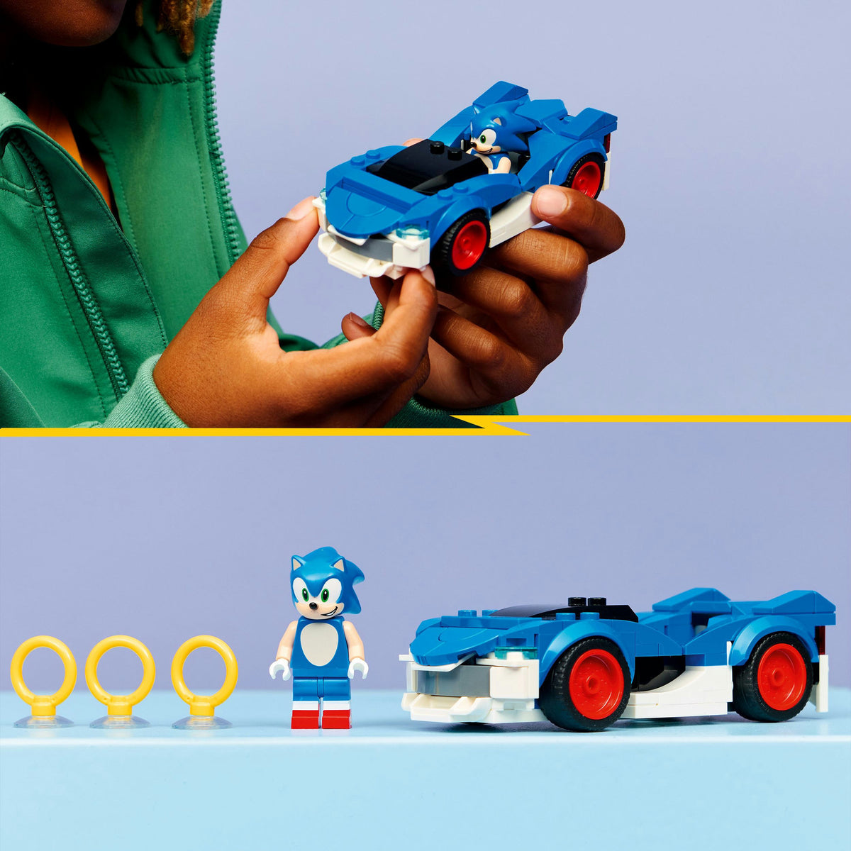 LEGO Sonic the Hedgehog 77117 Sonic Car: Speed ​​Star Lightning