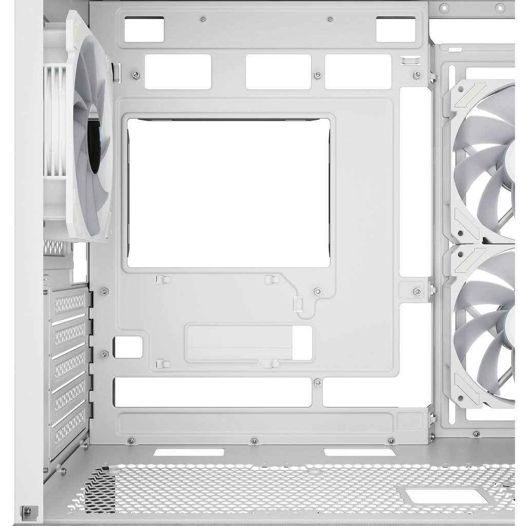 Sharkoon mk7 argb mini tower behuizing (wit | 2x usb-a | 1x usb-c | rgb | tempered glass)
