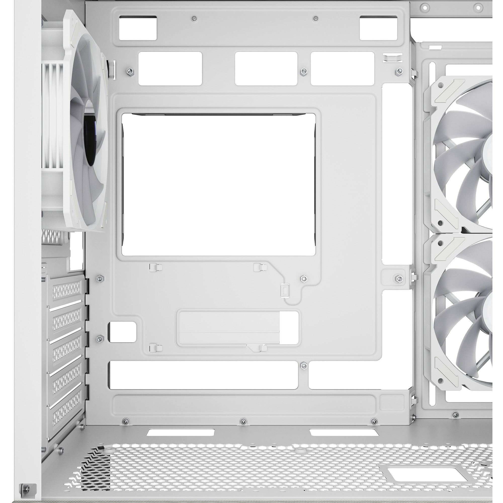 Sharkoon mk7 argb mini tower behuizing (wit | 2x usb-a | 1x usb-c | rgb | tempered glass)