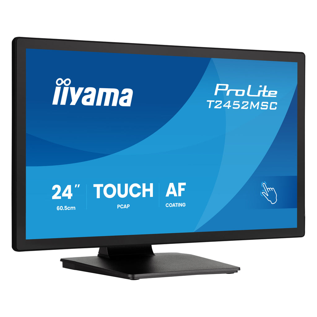 Iiyama prolite t2452msc-b2 24 touchscreen monitor (zwart, 1x displayport, 1x hdmi, 2x usb-a, 120 hz)
