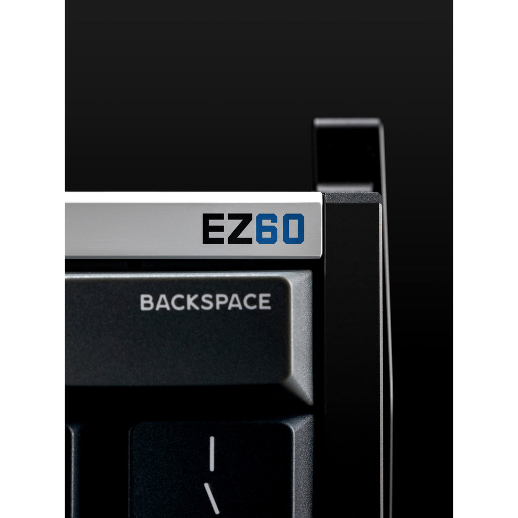Iqunix ez60 magnetic switch gaming he keyboard, gaming toetsenbord (zwart blauw, us lay-out, us-international, gateron magnetic jade pro, 60%, rgb, double shot pbt keycaps)