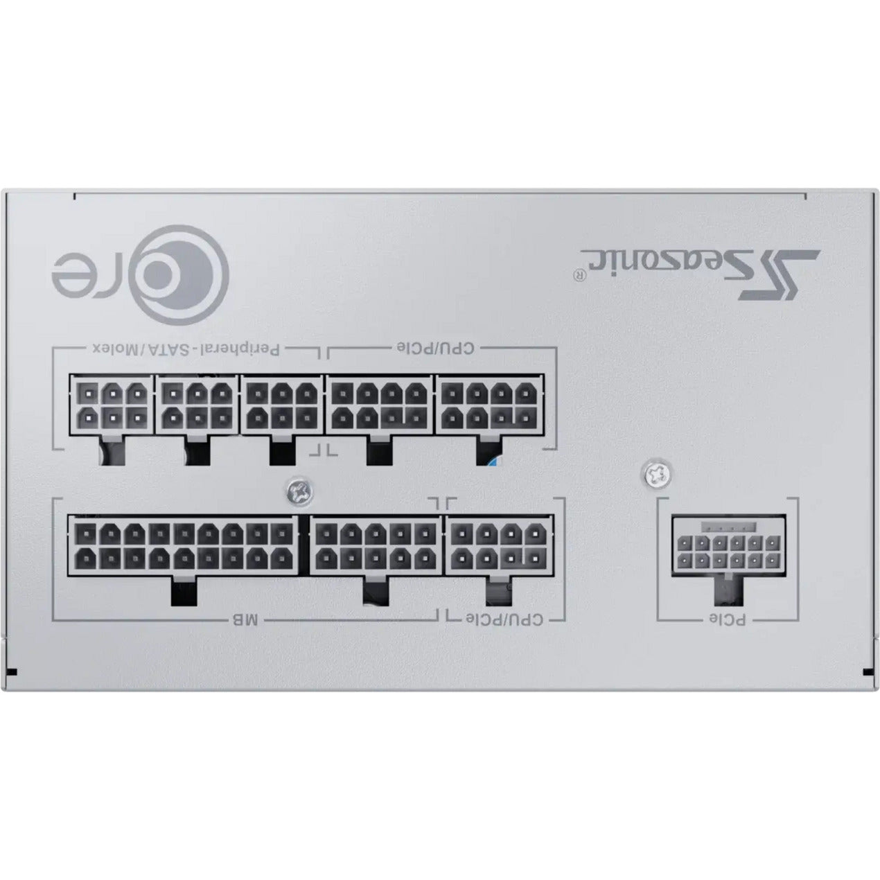 Seasonic core gx-850-v2-white modulaire 850 watt voeding (wit, 1x 12v-2x6, 2x pcie)