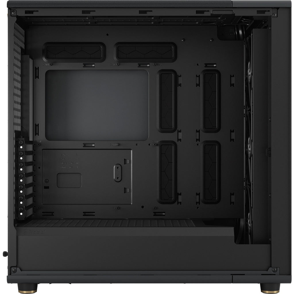 Fractal design north xl midi tower behuizing (zwart houtkleur | 2x usb-a | 1x usb-c | tempered glass)
