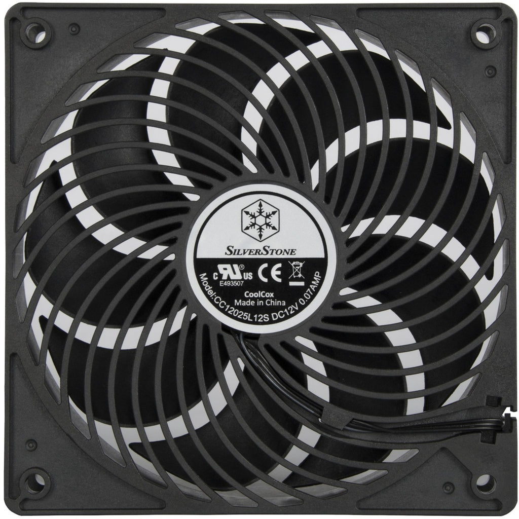 Silverstone air penetrator 120i case fan (zwart, 120 x 120 x 25 mm)