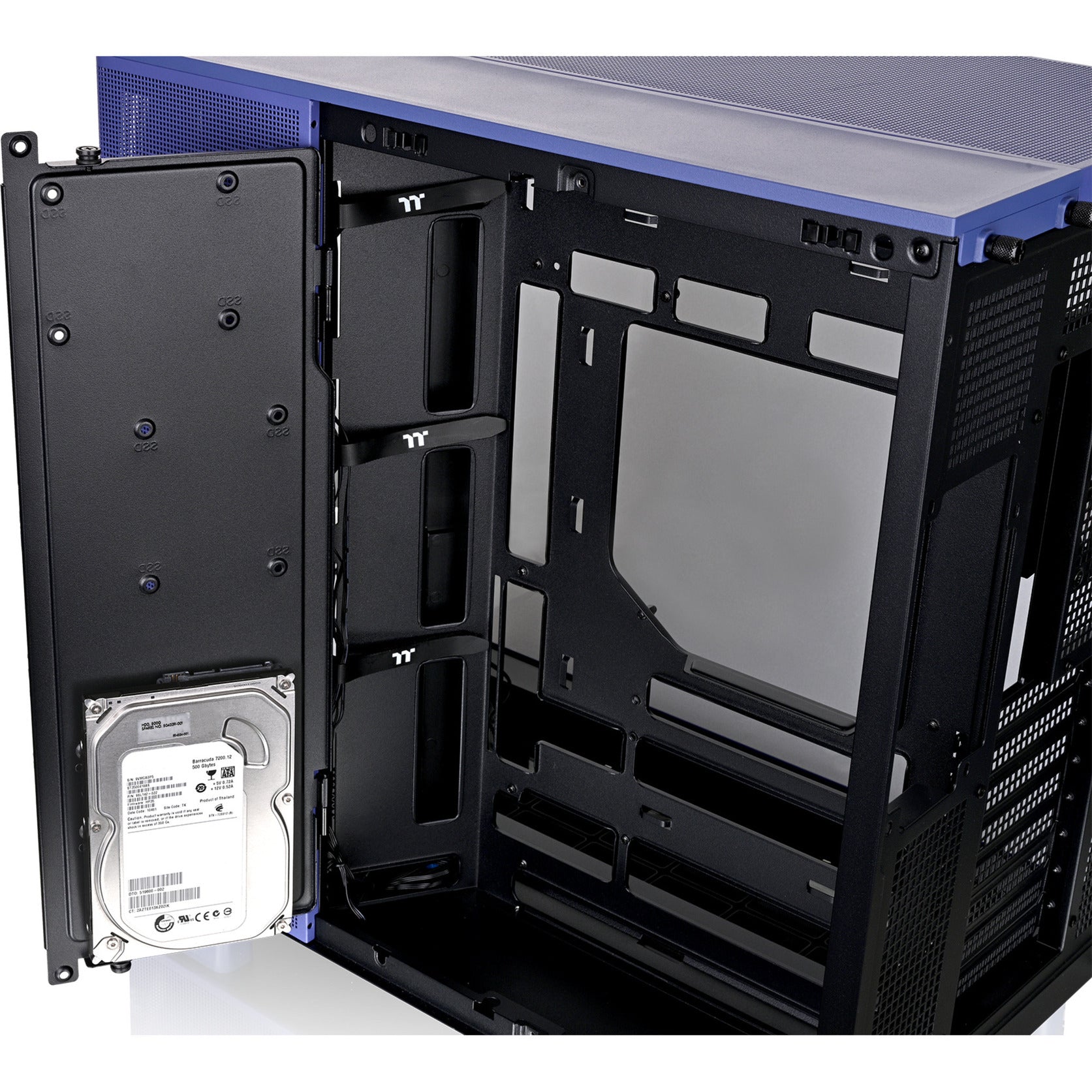 Thermaltake view 380 xl tg argb future dusk midi tower behuizing (paars | 2x usb-a | 1x usb-c | rgb | window)