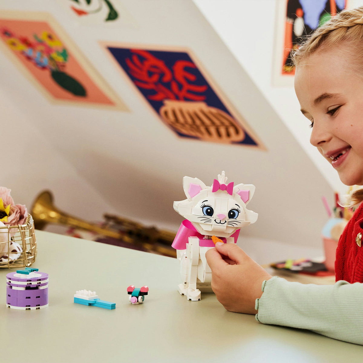 Lego disney de aristokatten: schattige marie