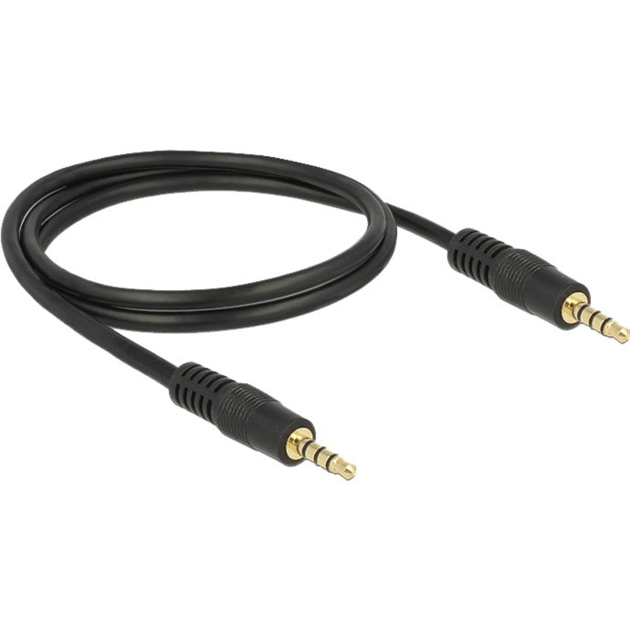 Delock 3,5 mm male > 3.5 mm male kabel (zwart, 1 meter)