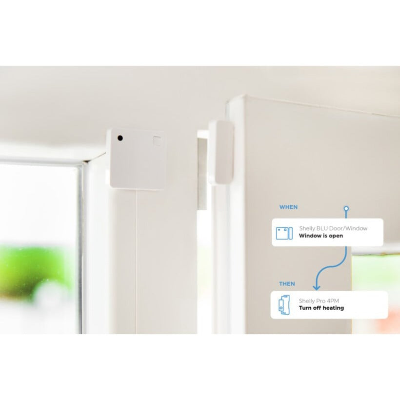Shelly blu door window openingsmelder (zwart)