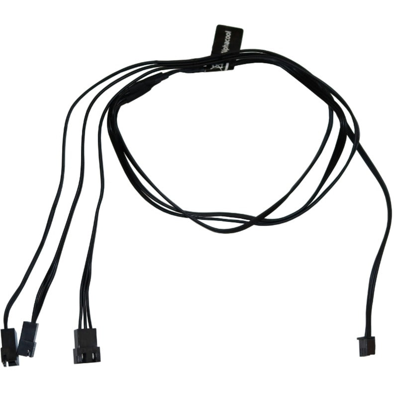 Alphacool digital rgb led y-kabel 3-weg met jst male connector (zwart, 60cm)