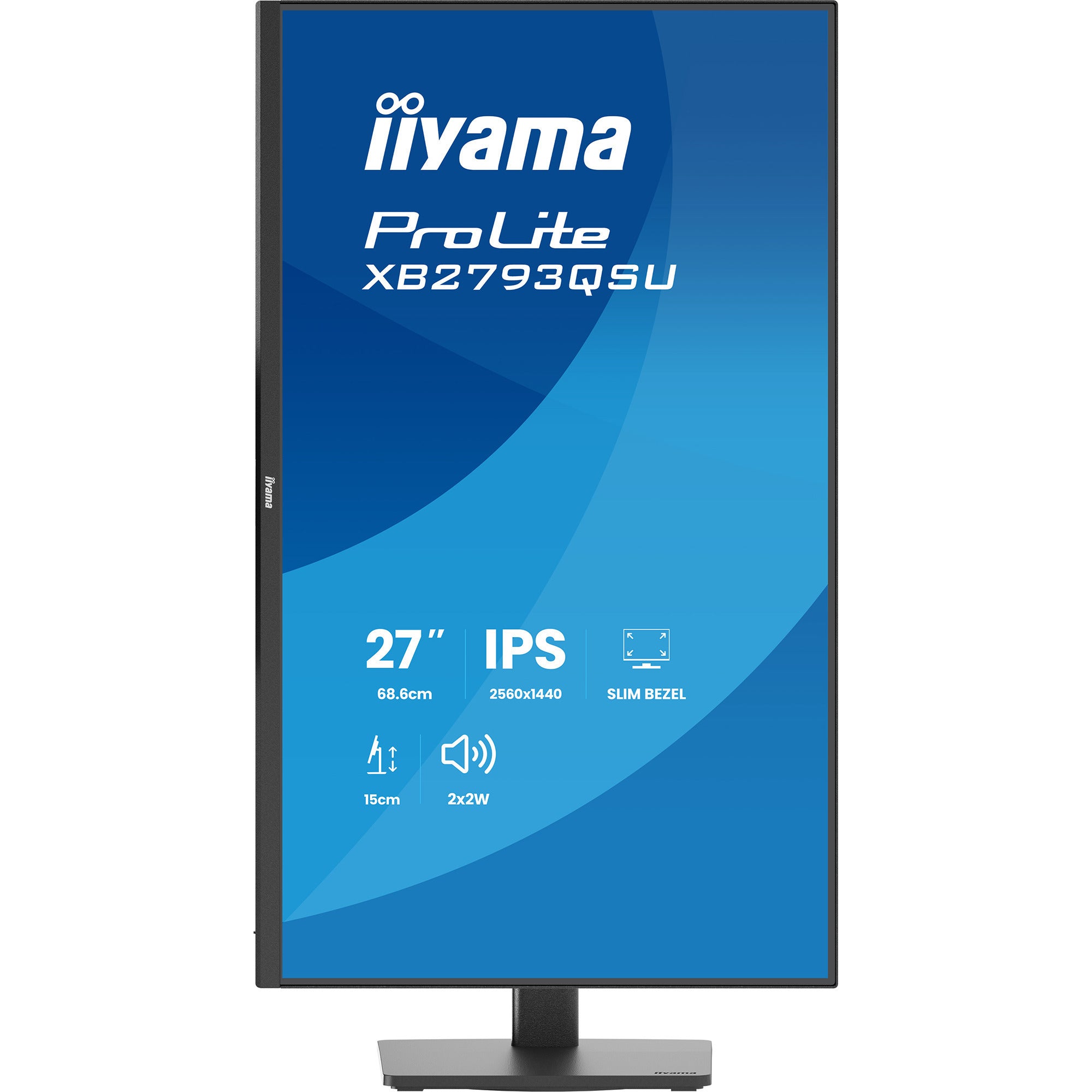 Iiyama prolite xb2793qsu-b1 27 monitor (zwart (mat), hdmi, displayport, usb, audio)