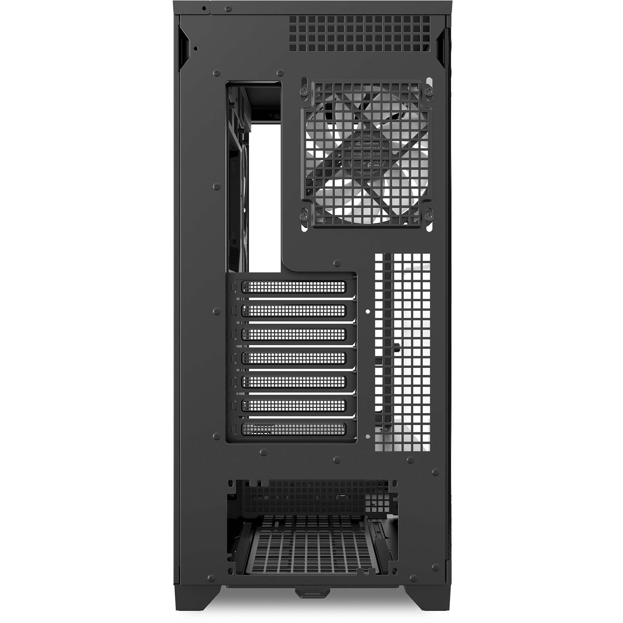 Sharkoon elite shark ca500 midi tower behuizing (zwart | 2x usb-a | 1x usb-c | rgb | tempered glass)
