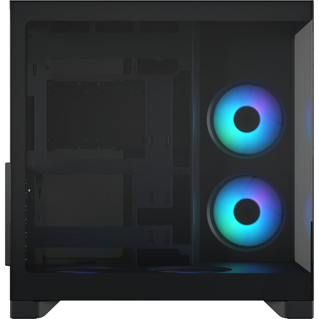 Fractal design pop 2 vision rgb midi tower behuizing (zwart | 1x usb-a | 1x usb-c | rgb | tempered glass)
