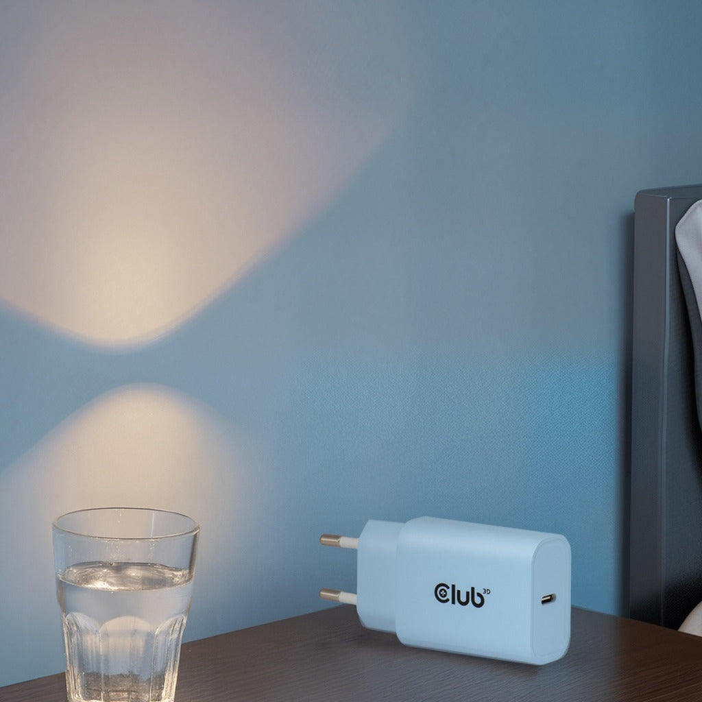 Club 3d 2-pack usb c charger 30 watt (blauw)