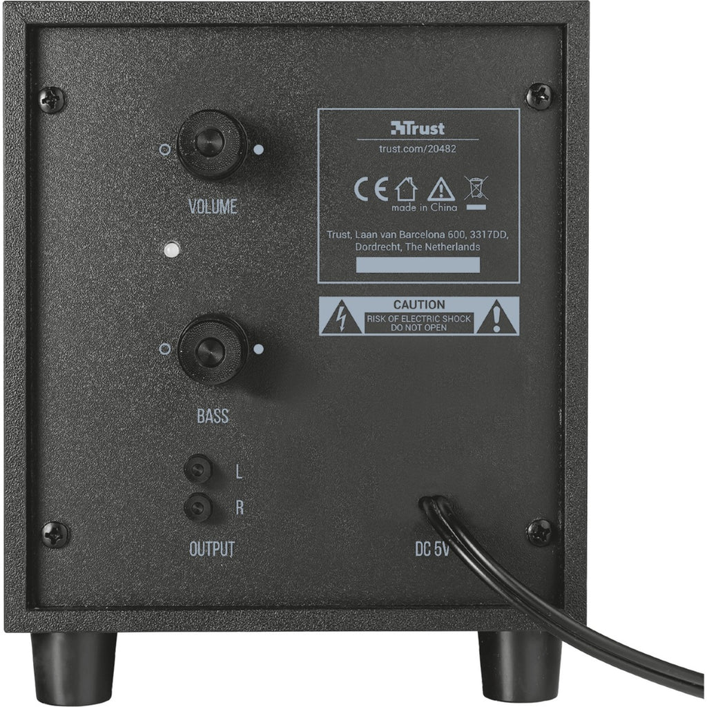 Trust avora 2.1 subwoofer speaker set pc-luidspreker (zwart, 20442)