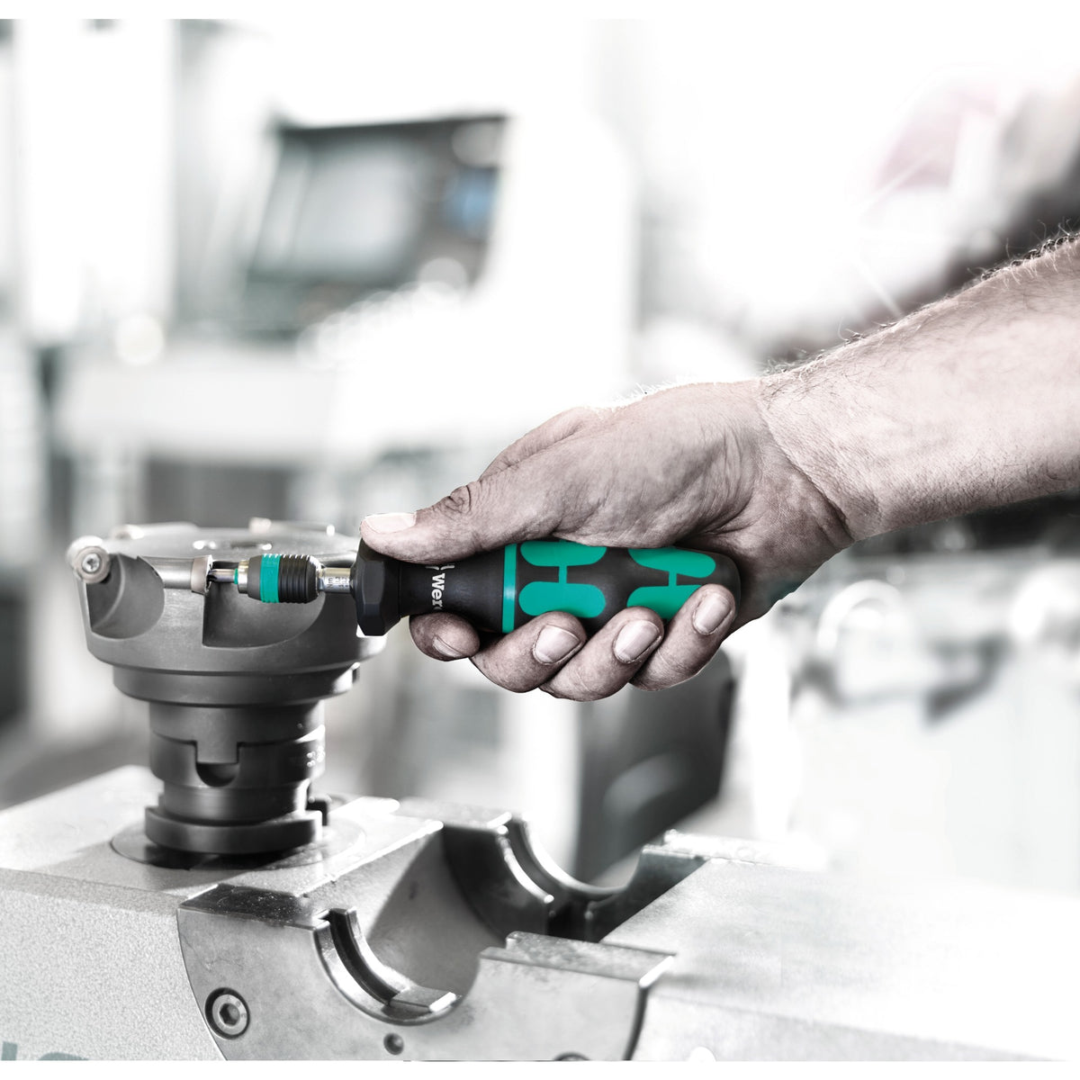 Wera serie 7400 kraftform instelbare momentschroevendraaier draaimomentsleutel (zwart groen, 1.2 tot 3.0 nm, met rapidaptor snelwisselhouder)