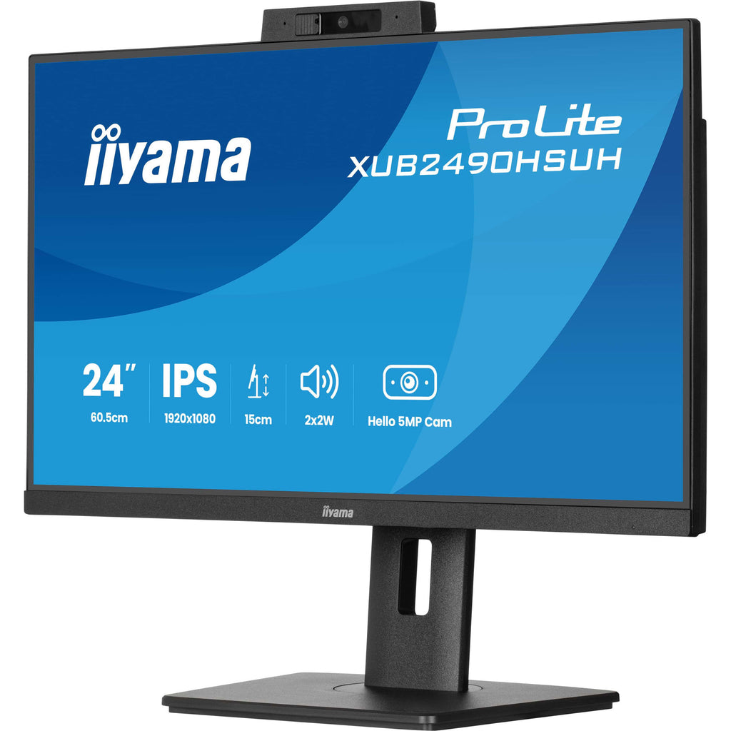 Iiyama prolite xub2490hsuh-b2 23.8 monitor (zwart, hdmi, displayport, 3x usb-a)