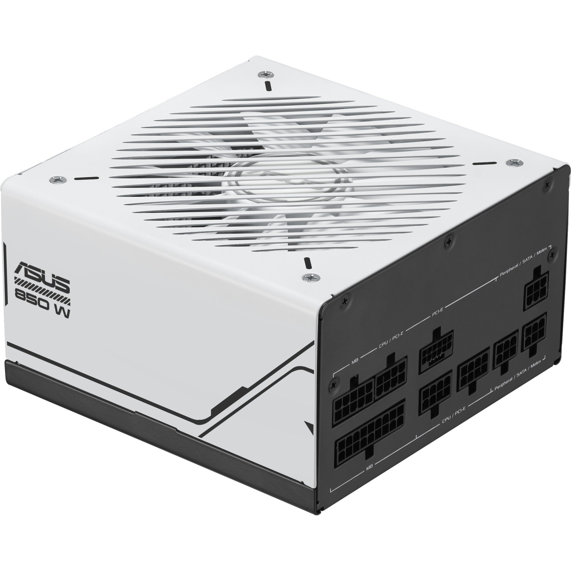 Asus prime gold modulaire 850 watt voeding (wit, 1x 12v-2x6, 3x pcie)