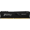 Kingston fury beast 16 gb ddr4-3200 (1x 16 gb) werkgeheugen (zwart, kf432c16bb1 16, xmp 2.0)