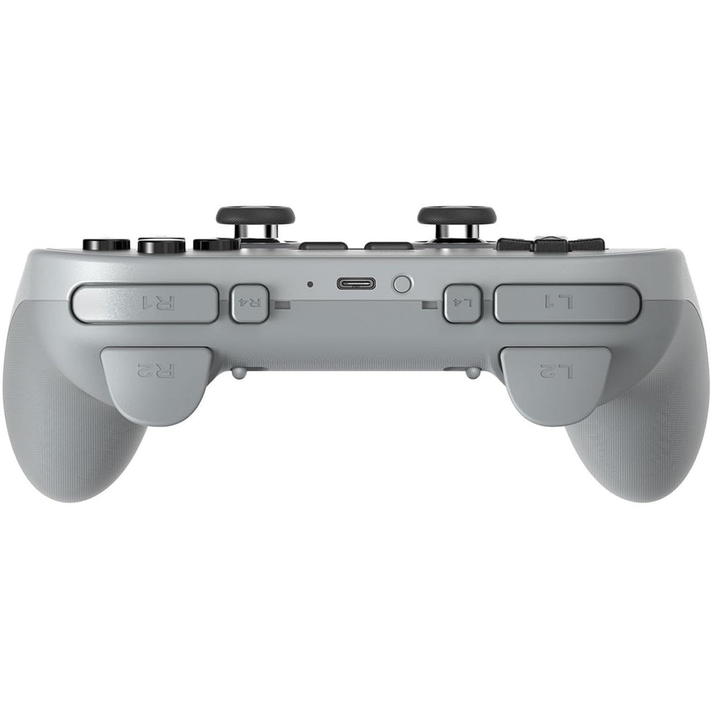 8bitdo pro 3 bluetooth gamepad (grijs zwart, switch 1 2, pc, android, 2.4 ghz bluetooth usb)