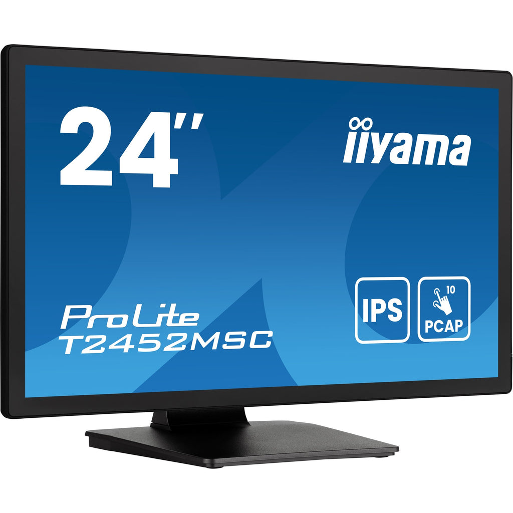 Iiyama prolite t2452msc-b1ag 23.8 touchscreen monitor (zwart, hdmi, displayport, 2x usb-a)