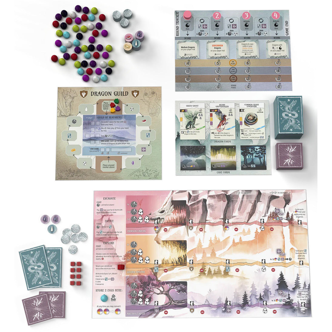 Asmodee wyrmspan bordspel (engels, 1 - 5 spelers, 90 minuten, vanaf 14 jaar)