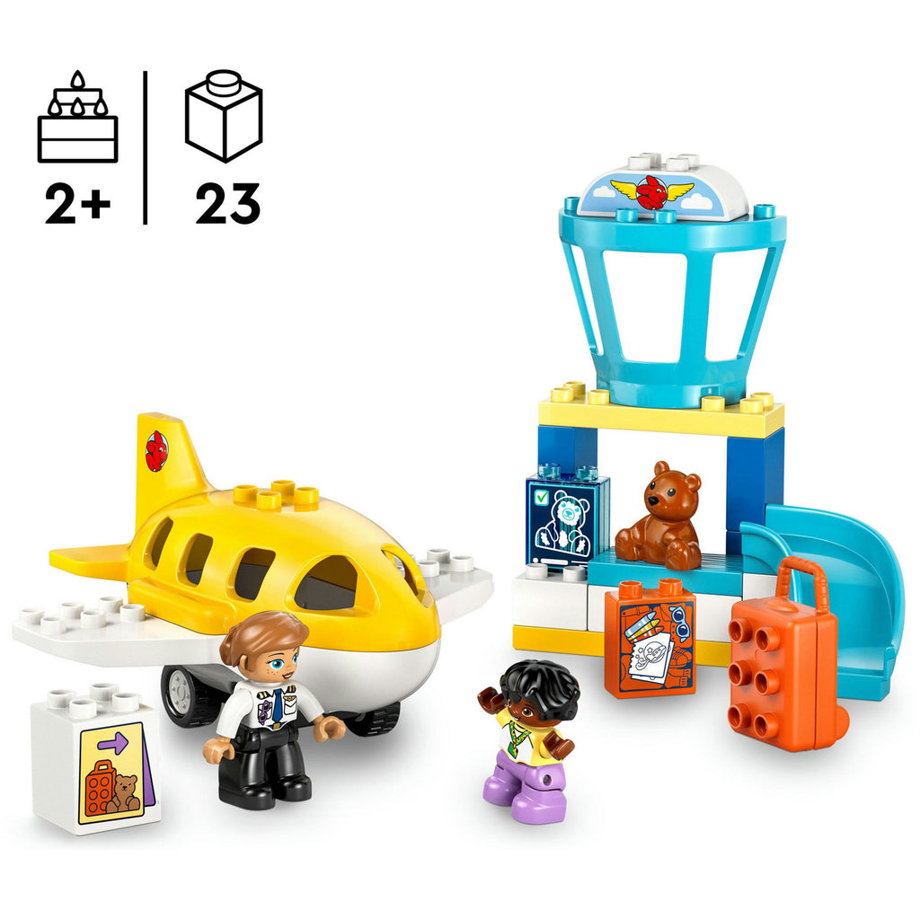 Lego duplo - eerste bezoek aan de luchthaven constructiespeelgoed (10443)
