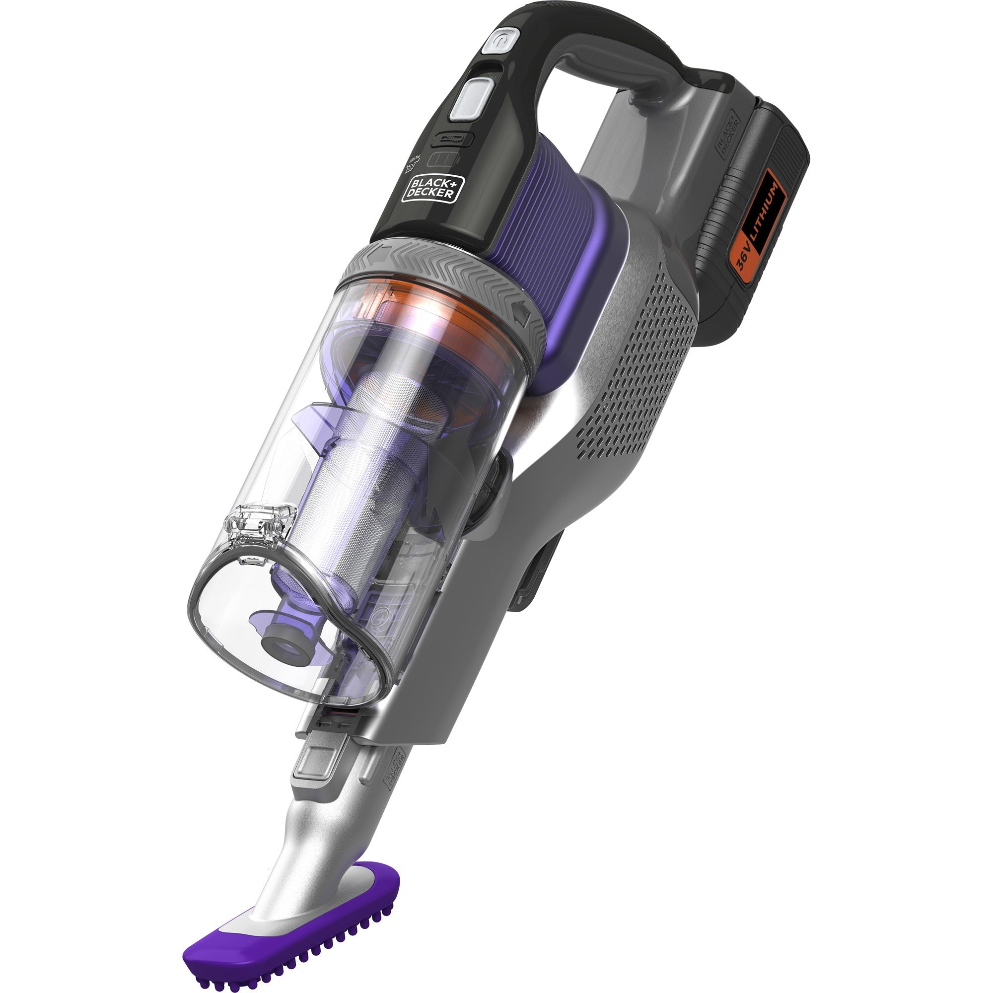 Black+decker 36v 4-in-1 powerseries extreme pet steelstofzuiger (paars)