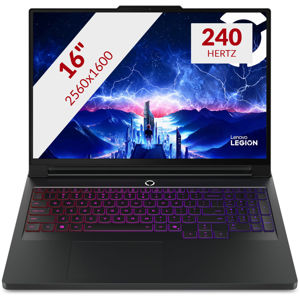 Lenovo legion pro 7 16iax10h (83f5003qmh) 16 copilot+ gaming laptop (zwart | core ultra 9 275hx | rtx 5080 | 32 gb | 1 tb ssd)