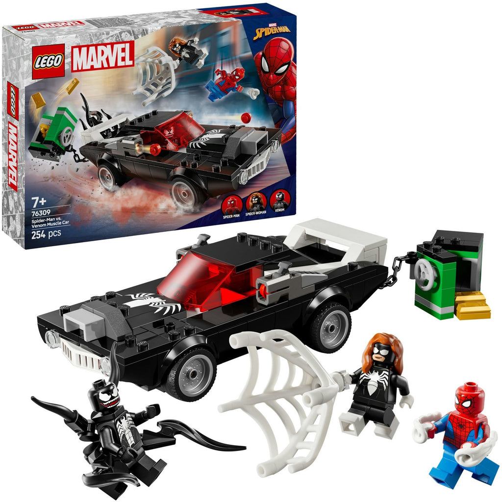 LEGO Superhelden 76309 Spider-Man vs. Venom Oldtimer
