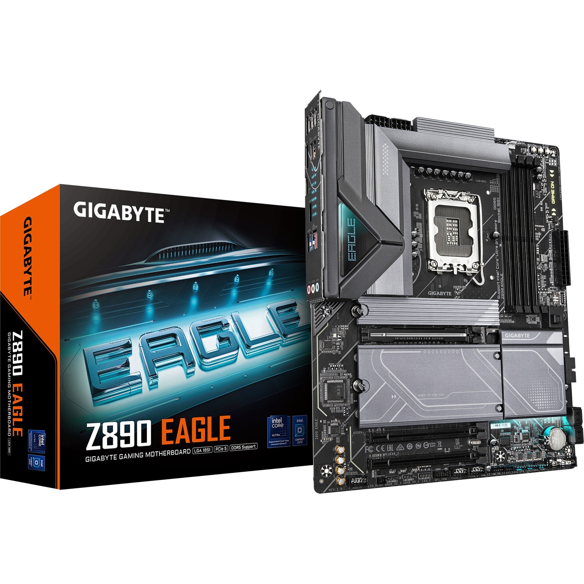 Gigabyte z890 eagle socket 1851 moederbord (raid, 2.5gb-lan, sound, atx)