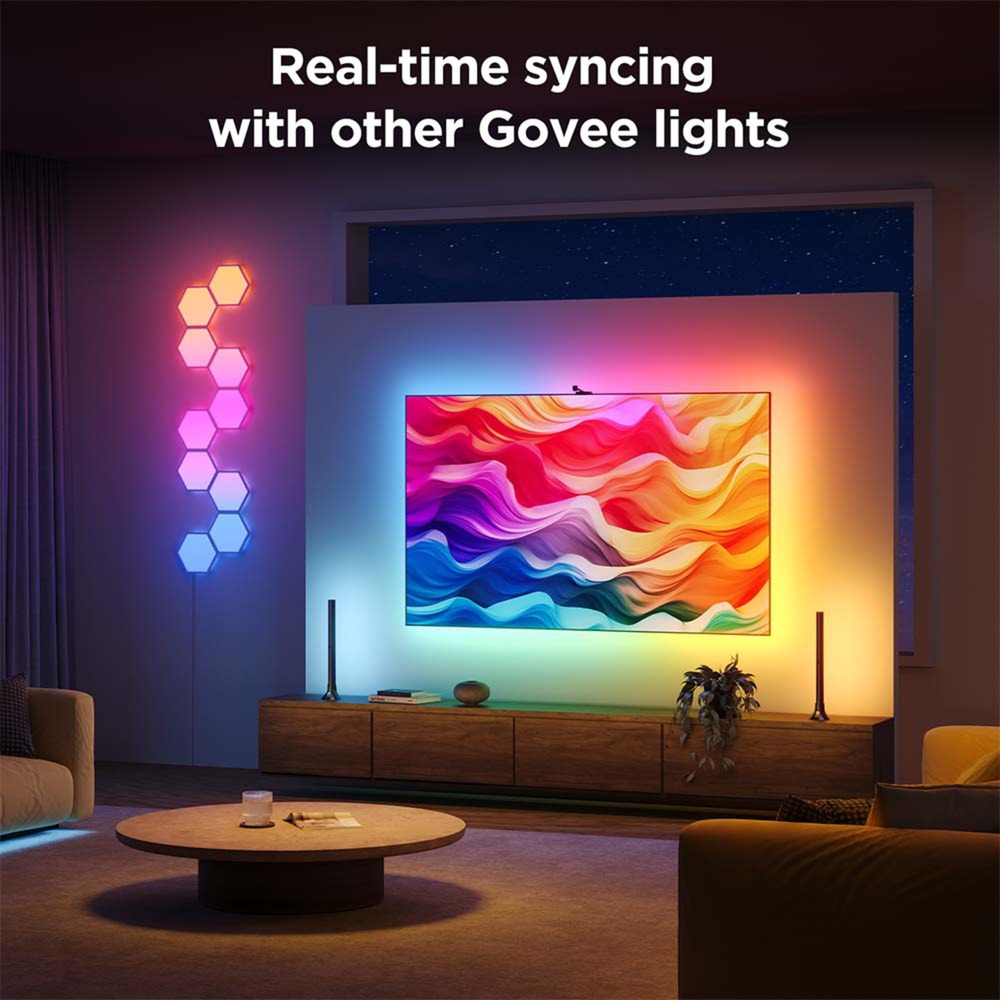 Govee envisual smart tv backlight 3s ledstrip (2.4ghz wifi, bluetooth, voor 55 - 65 inch tv's)