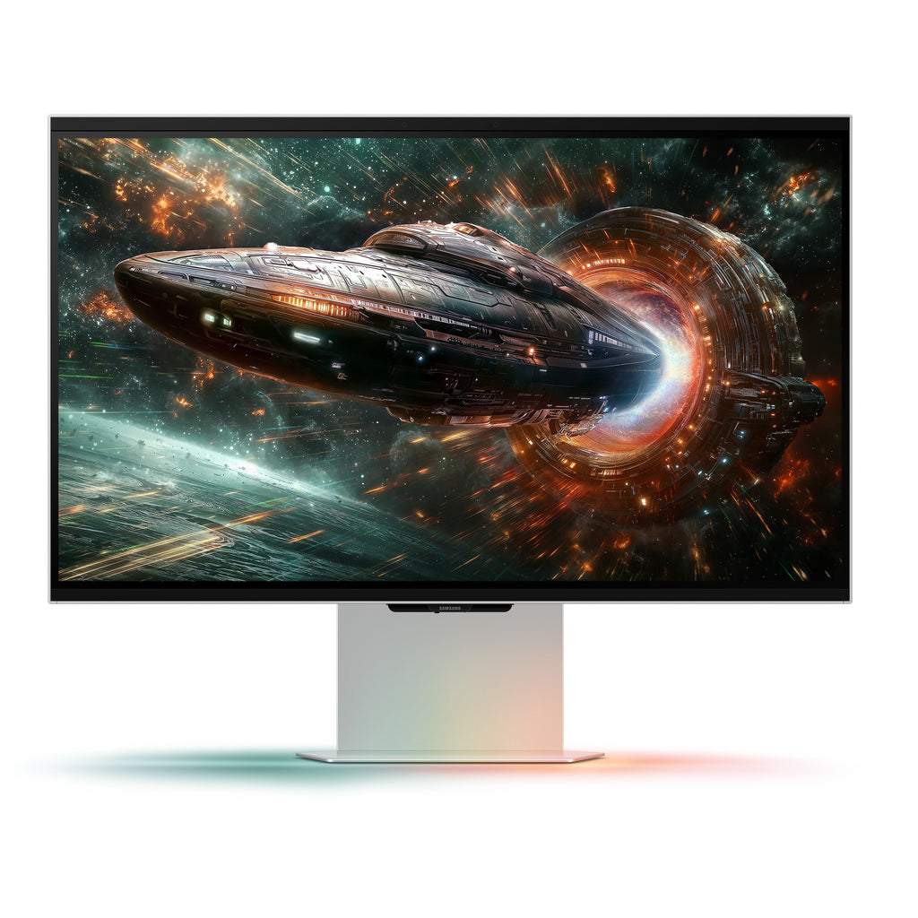 Samsung odyssey 3d g90xf 27 4k uhd gaming monitor (zilver, 2x hdmi, displayport, 2x usb-a, usb-b, 165 hz)