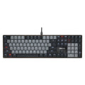 Cherry kc 500 mx lp mechanisch toetsenbord (zwart, us lay-out (qwerty), mx low profile 2.0 ivory, 100%, white leds, pbt keycaps)