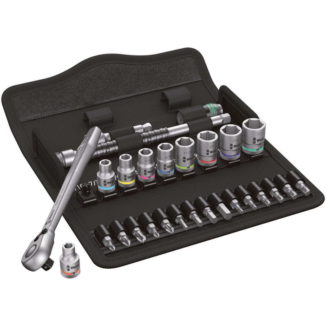 Wera 8100 SA 11 Zyklop Metall-Ratschensatz, 28 Teile