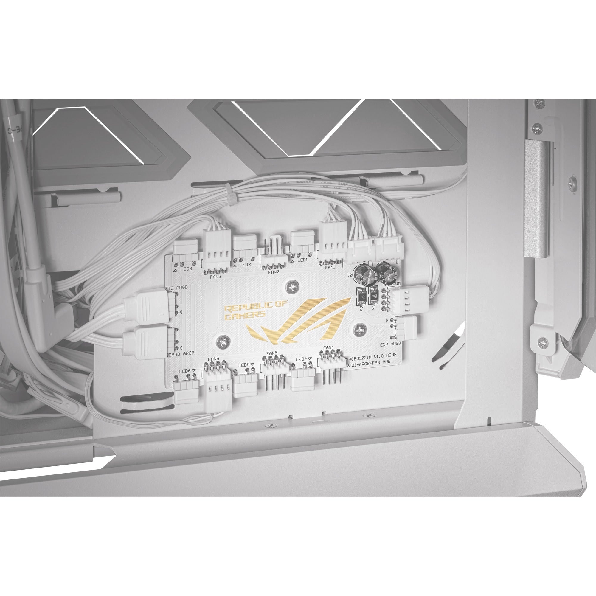 Asus rog hyperion gr701 big tower behuizing (wit | 4x usb-a | 2x usb-c | rgb | tempered glass)
