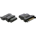 Delock adapter 15-pin sata > 4-pin ide (zwart, 82326)