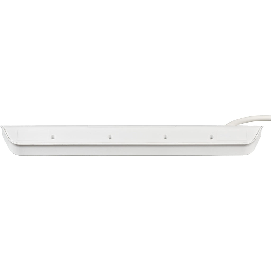 Brennenstuhl ®estilo hoekaansluitdoosstrook met usb laadfunctie 6-weg 4x beschermende contactdozen 2x euro zilver wit