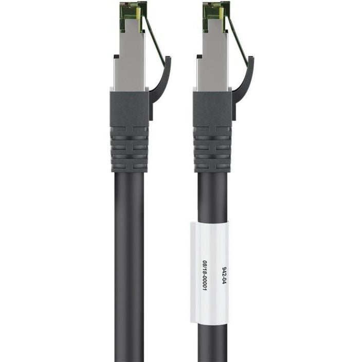 Goobay patchkabel cat.8.1 s ftp (zwart, 0,25 meter)