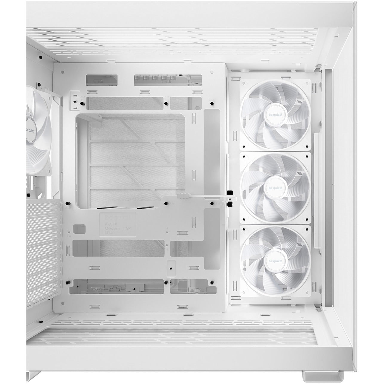 Be quiet! light base 600 dx midi tower behuizing (wit | 2x usb-a | 1x usb-c | rgb | tempered glass)