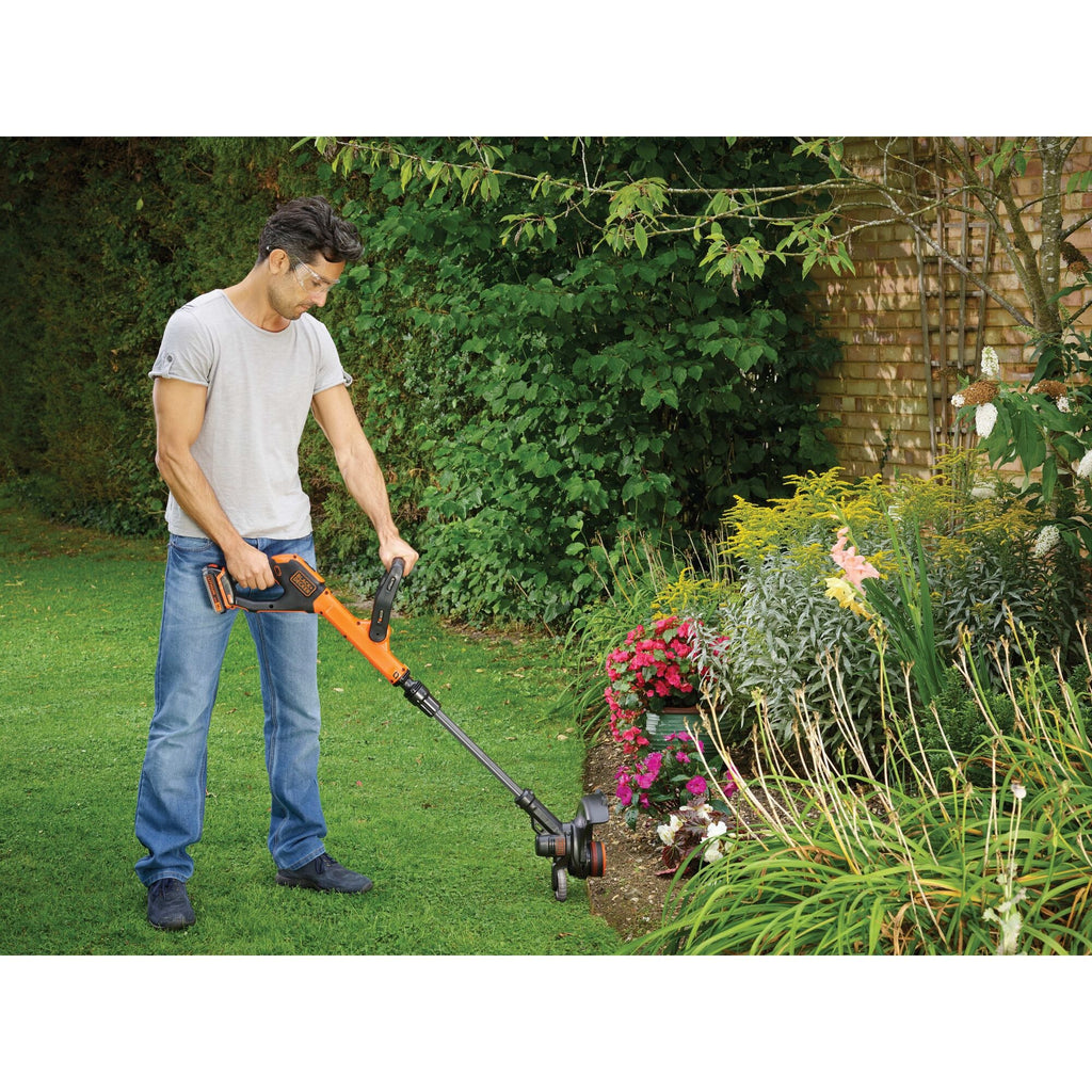 Black+decker accu grastrimmer stc1820pcb (oranje zwart, accu niet inbegrepen)