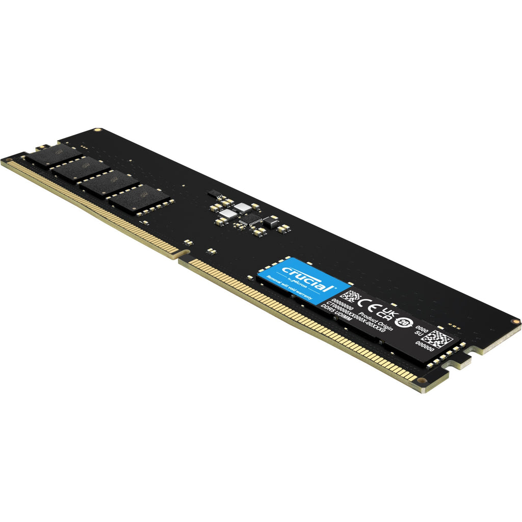 Crucial 16 gb ddr5-4800 (1x 16 gb) werkgeheugen (zwart, ct16g48c40u5)