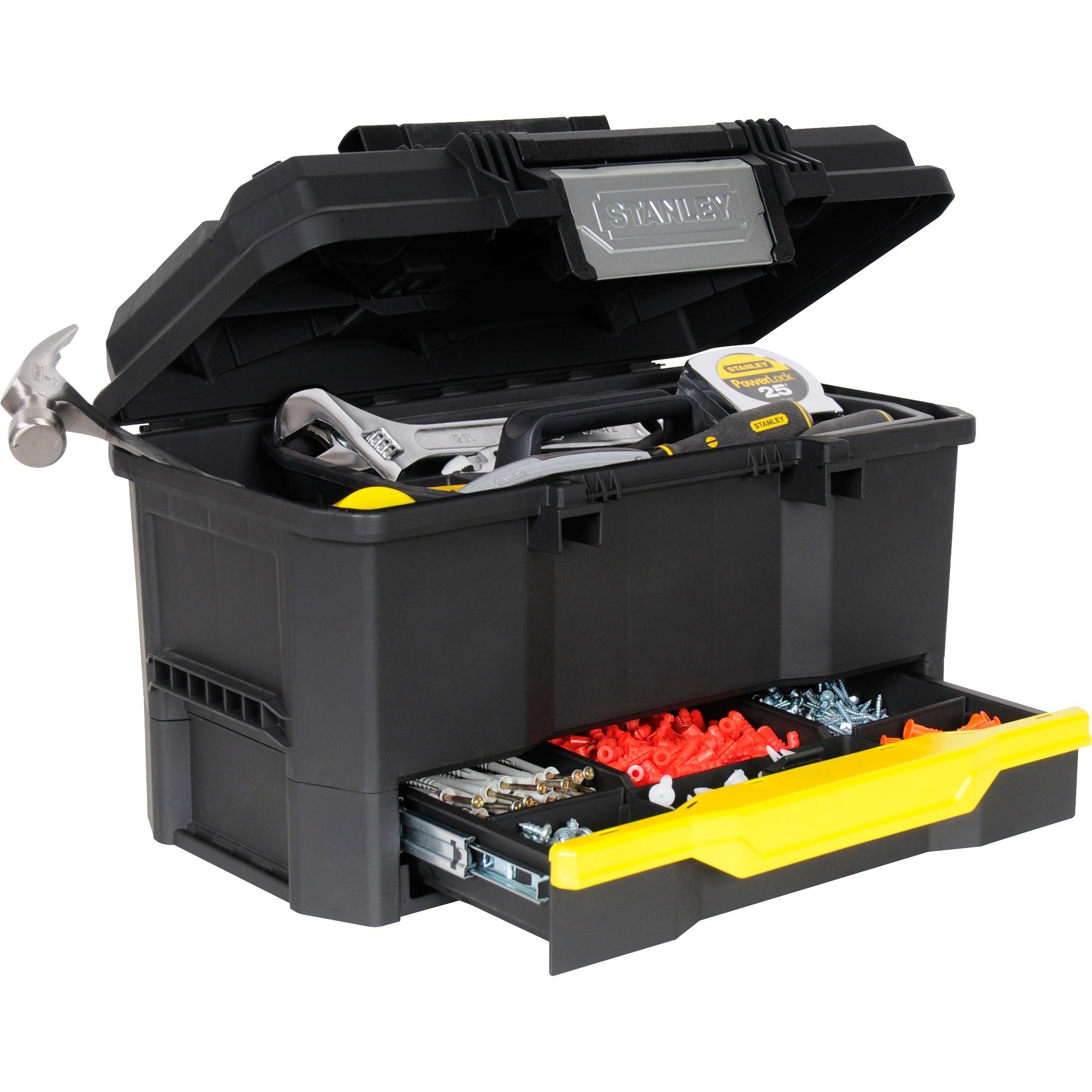 Stanley Werkzeugkoffer 19" mit Druckfunktion und Schublade