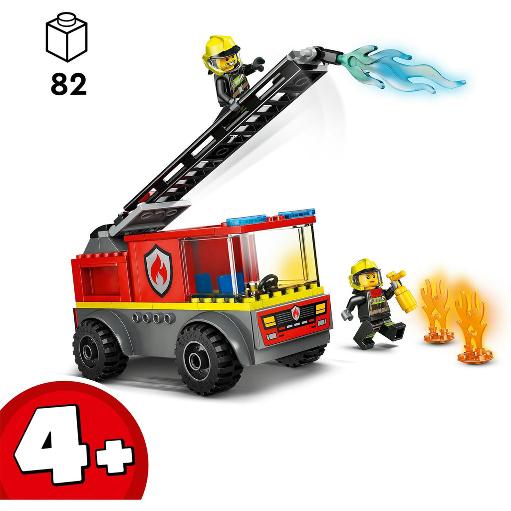 Lego city - brandweerauto constructiespeelgoed (60463 | ladderwagen)