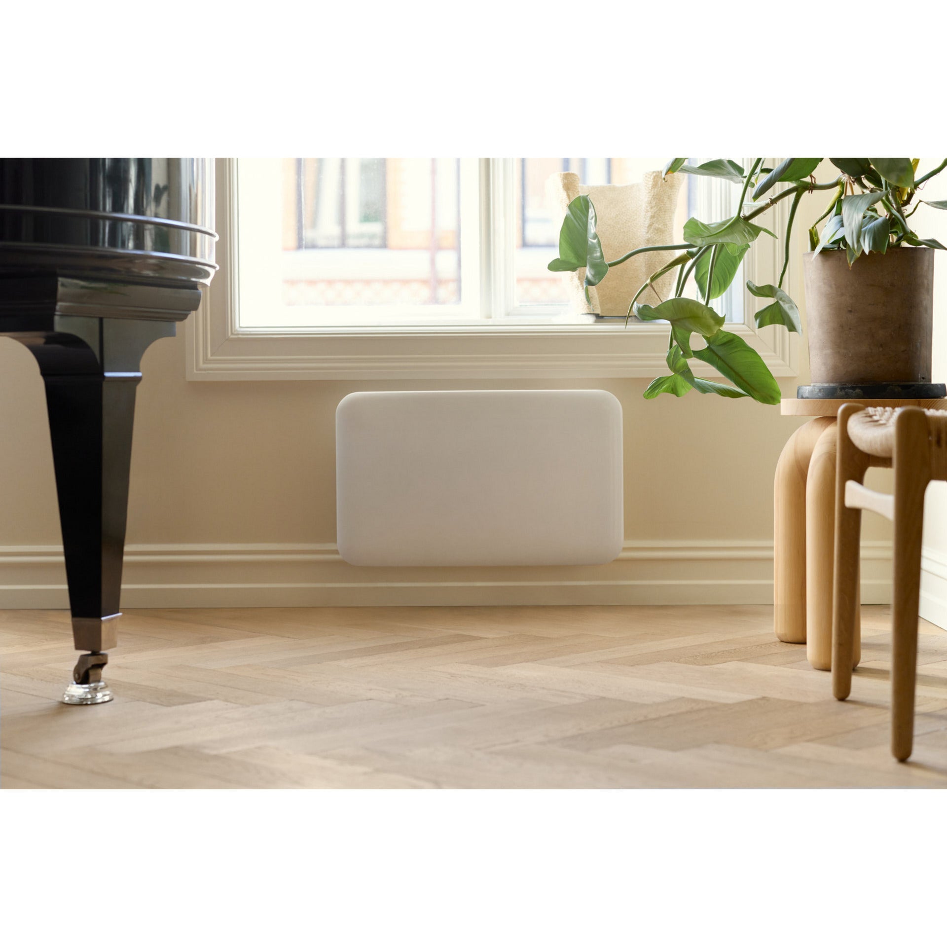 Mill steel wifi paneelverwarming pa700wifi4, 700 watt convector (wit, wifi 2,4 ghz (wifi 6), bluetooth 5.2, zigbee 3.0 + app)