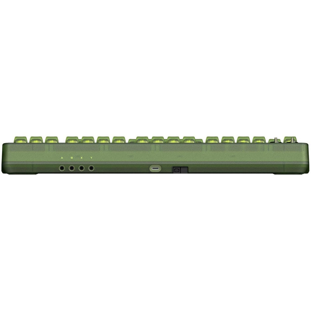 8bitdo retro 87 mechanical keyboard - xbox edition (groen, us lay-out (qwerty), kailh box jellyfish x, 80% (tkl), abs keycaps, bluetooth 5.0, wireless 2.4g, usb)